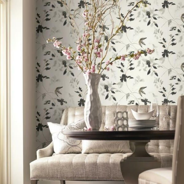 Linden Flower Black Wallpaper