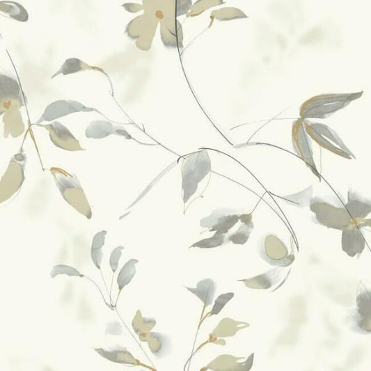 Linden Flower Tan Wallpaper