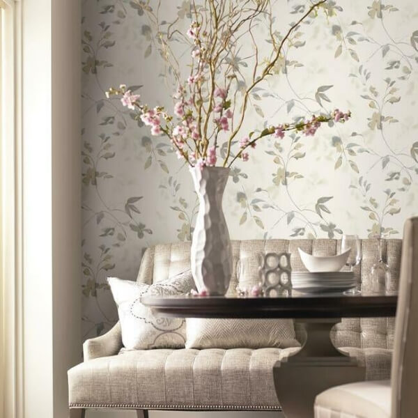 Linden Flower Tan Wallpaper