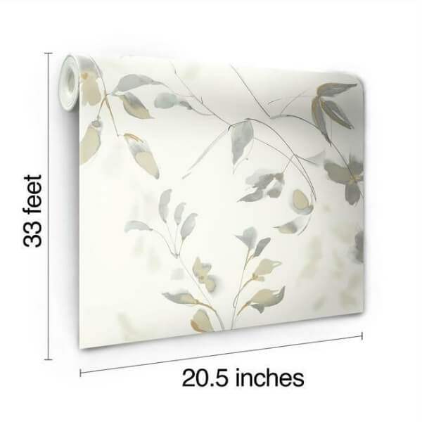 Linden Flower Tan Wallpaper