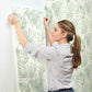 Paradise Palm Light Green Wallpaper