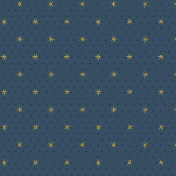 Stella Star Navy Metallic Wallpaper