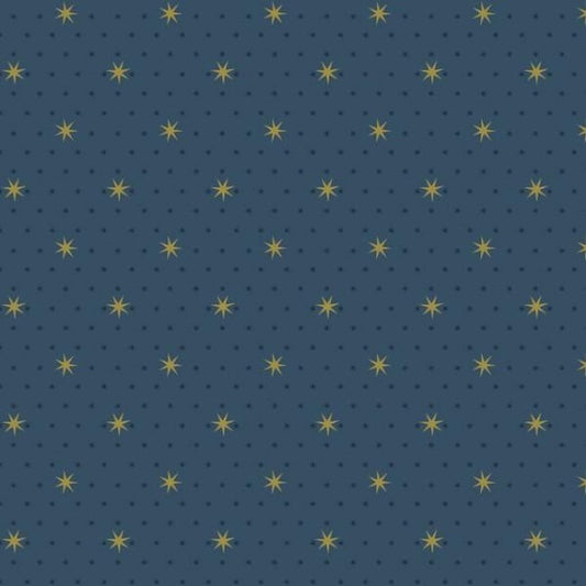 Stella Star Navy Metallic Wallpaper