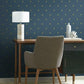 Stella Star Navy Metallic Wallpaper