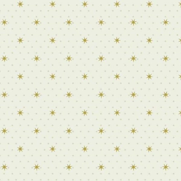 Stella Star Off White Metallic Wallpaper