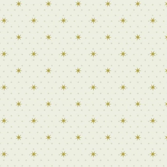 Stella Star Off White Metallic Wallpaper