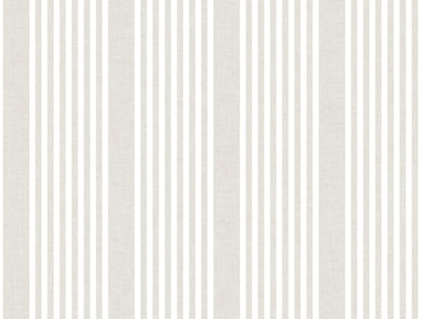 French Soft Linen Stripe Wallpaper