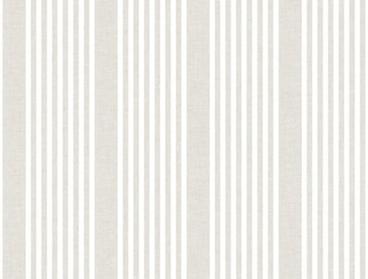 French Soft Linen Stripe Wallpaper