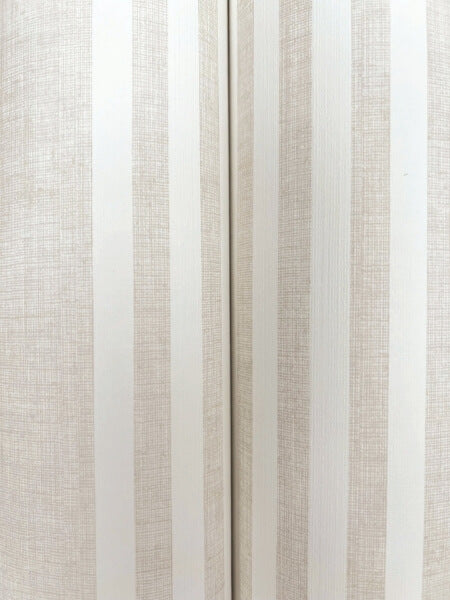 French Soft Linen Stripe Wallpaper