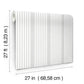 French Arctic Grey Linen Stripe Wallpaper