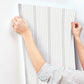 French Arctic Grey Linen Stripe Wallpaper