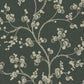 Dahlia Trail Black & Taupe Wallpaper