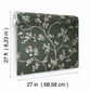 Dahlia Trail Black & Taupe Wallpaper
