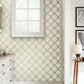 Open Trellis Gold Metallic Wallpaper