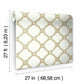 Open Trellis Gold Metallic Wallpaper