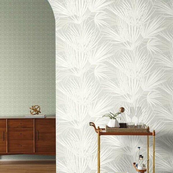 Palmetto Grey Wallpaper