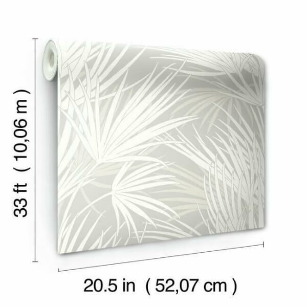 Palmetto Grey Wallpaper