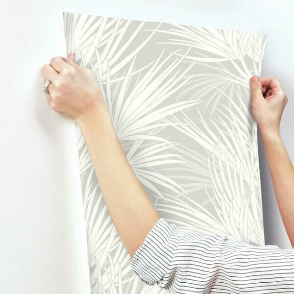 Palmetto Grey Wallpaper