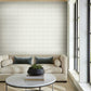 Palm Thatch White & Grey Wallpaper