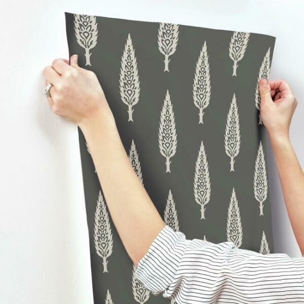 Juniper Tree Black & Taupe Wallpaper