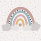 Sweet Pastel Rainbow Mural