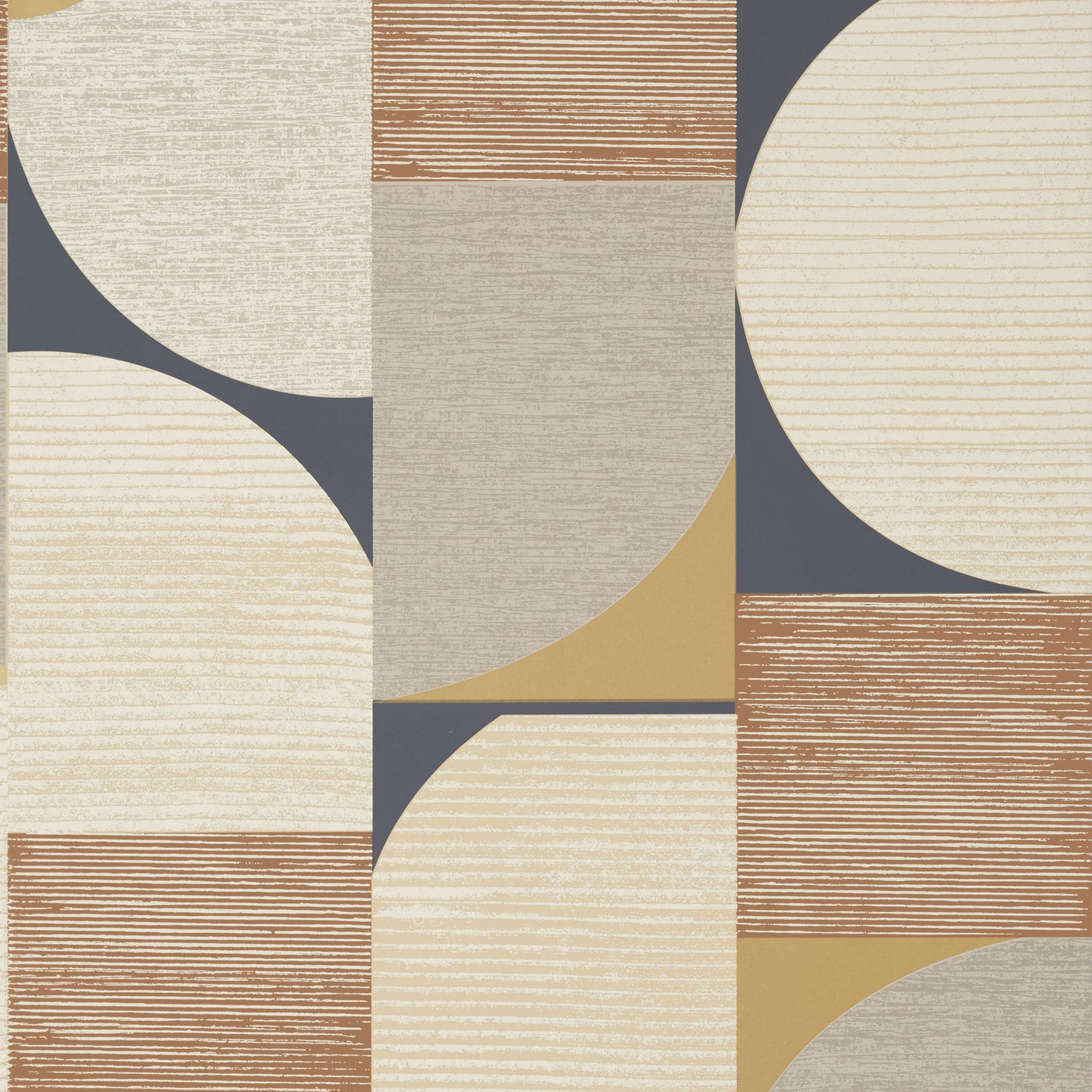 Metallic Copper and Black Saturn Wallpaper