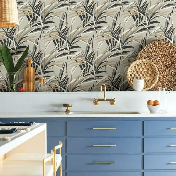 Tropical Paradise Taupe Wallpaper