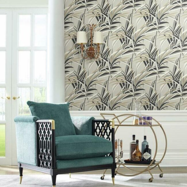 Tropical Paradise Taupe Wallpaper