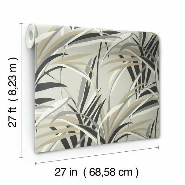 Tropical Paradise Taupe Wallpaper