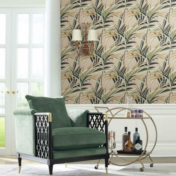 Tropical Paradise Blush Wallpaper
