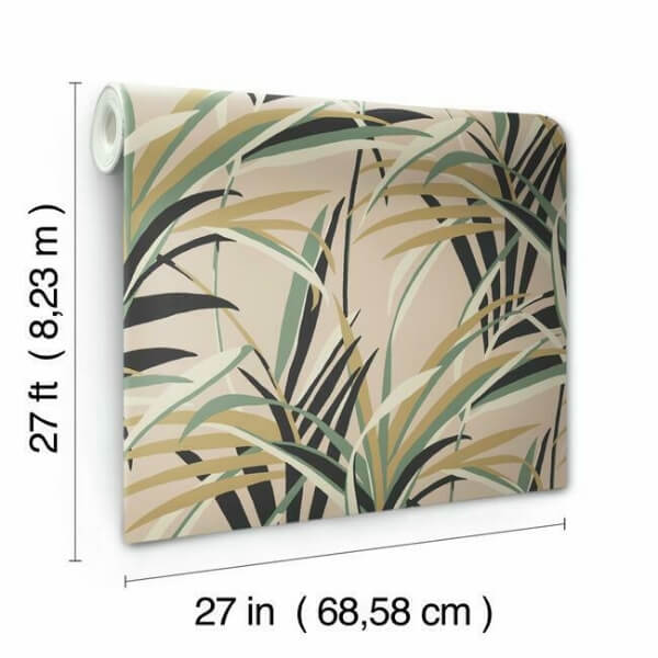 Tropical Paradise Blush Wallpaper