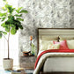 Tropical Toss White Wallpaper