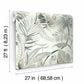 Tropical Toss White Wallpaper