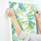 Tropical Toss Aqua & Yellow Wallpaper