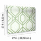 Sawgrass Trellis Green Wallpaper