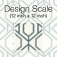 Sawgrass Trellis White & Blue Wallpaper