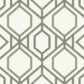 Sawgrass Trellis White & Taupe Wallpaper