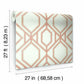 Sawgrass Trellis Coral Wallpaper