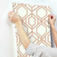 Sawgrass Trellis Coral Wallpaper