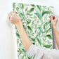 Tropical Love Birds White & Aqua Wallpaper