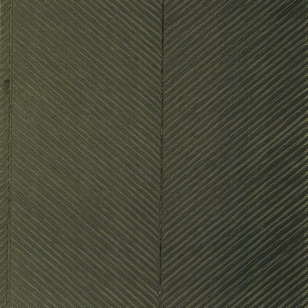 Palm Chevron Black & Gold Wallpaper
