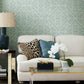 Diamond Macrame Blue Wallpaper