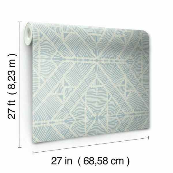Diamond Macrame Blue Wallpaper