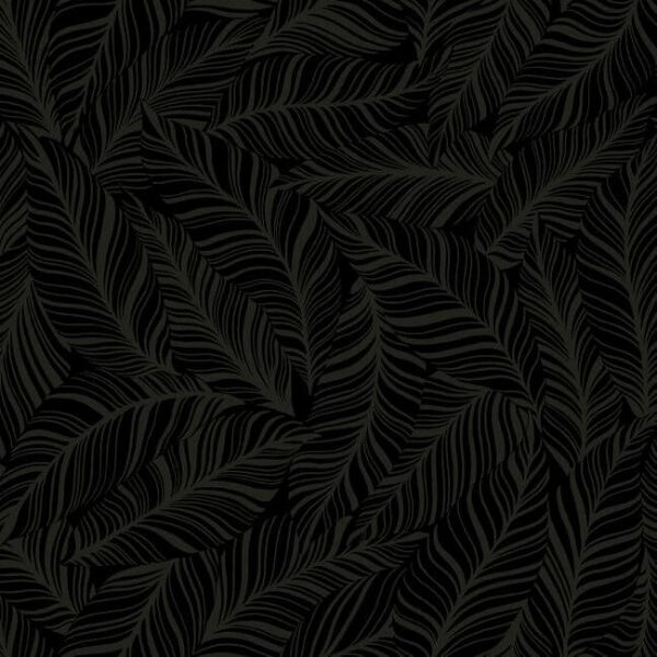 Rainforest Canopy Black Wallpaper
