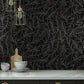 Rainforest Canopy Black Wallpaper