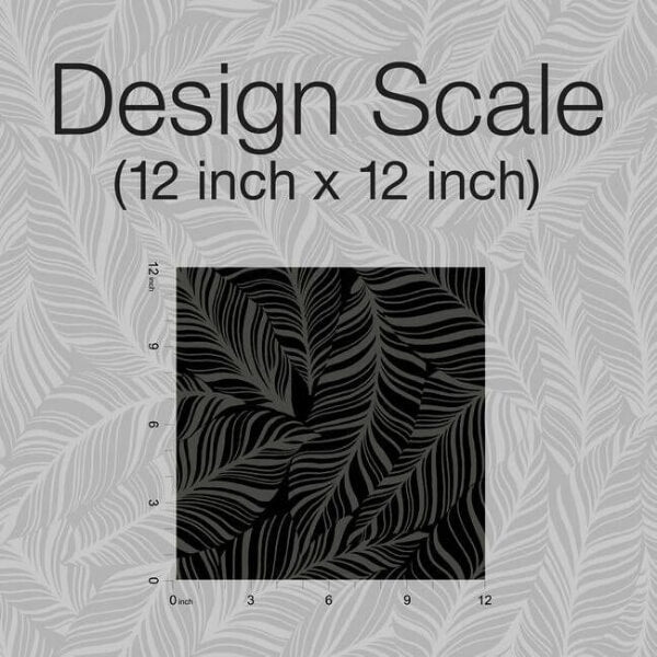 Rainforest Canopy Black Wallpaper