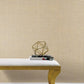 Cottage Basket Gold Metallic Wallpaper