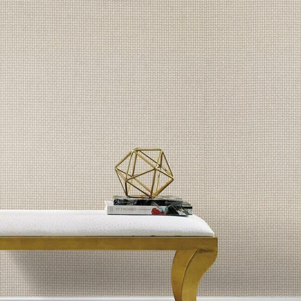 Cottage Basket Beige Wallpaper