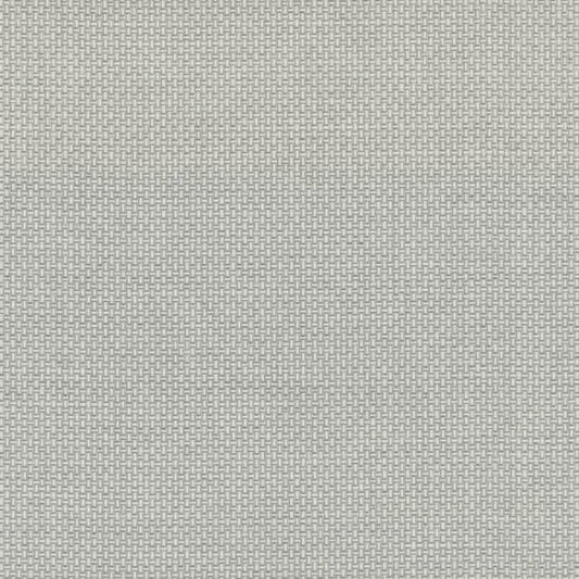 Cottage Basket Silver Metallic Wallpaper