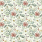 Midsummer Floral Coral Wallpaper